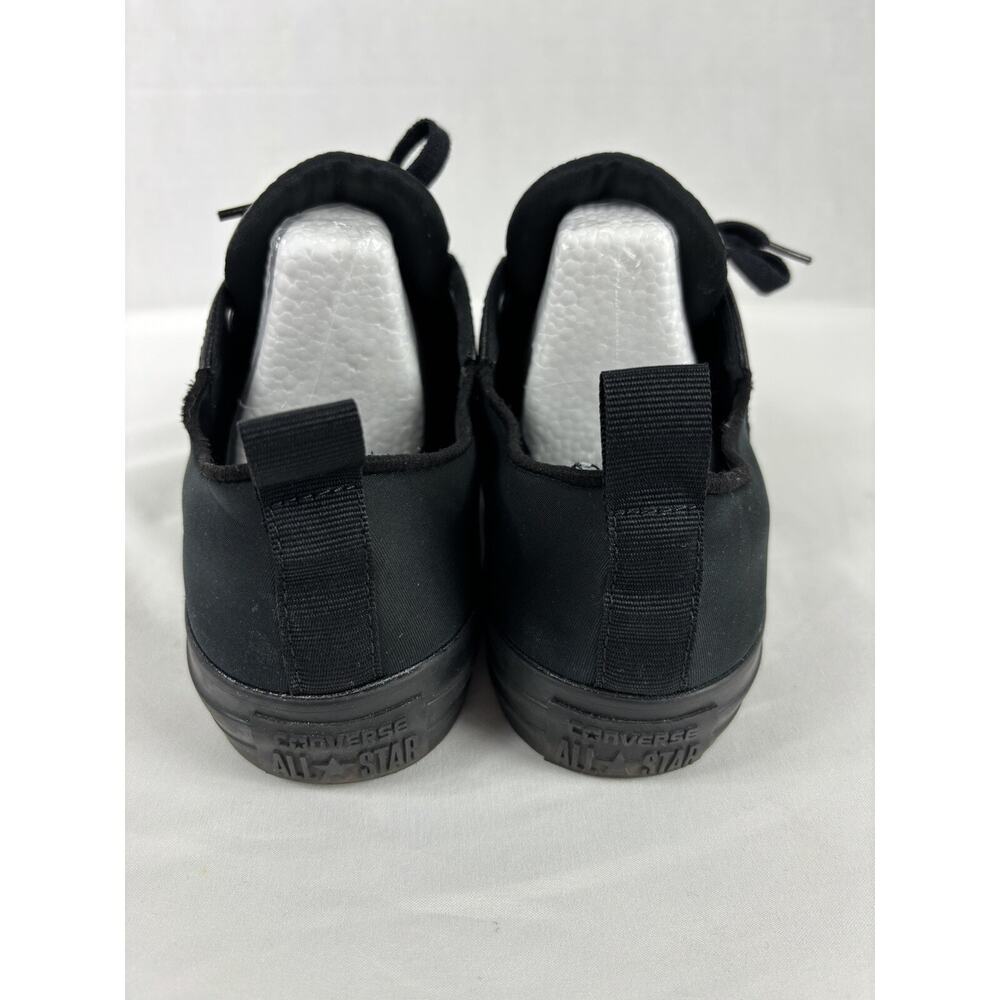 Converse Low Top Sneakers Black 8 Neoprene Gothic Goth Gothcore Black on Black - Picture 6 of 9